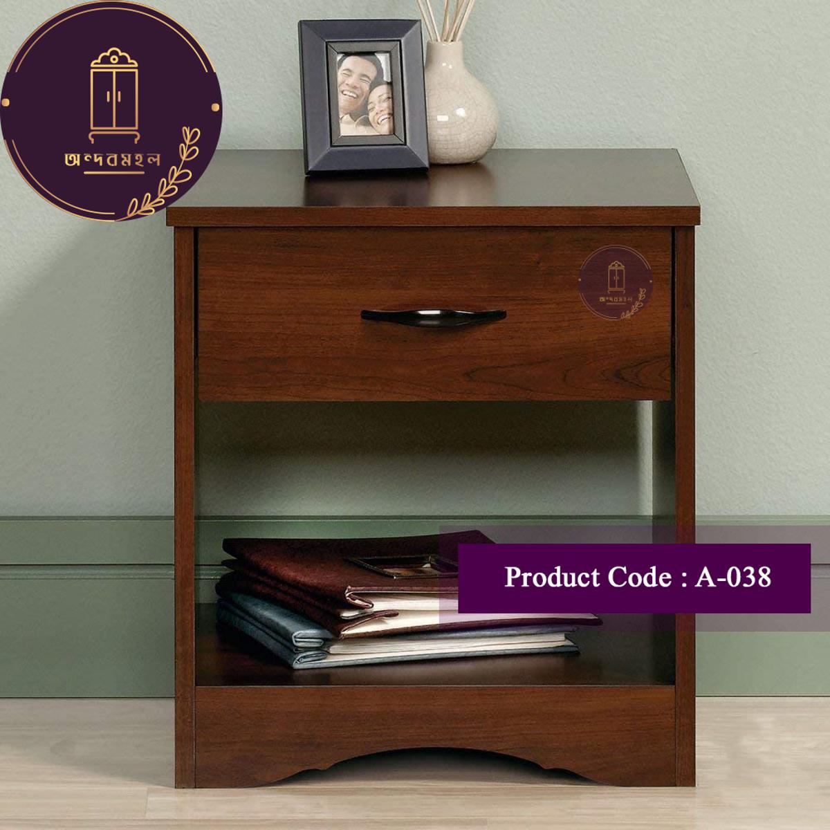 Picture of Andormahal  Minimalistic  Bedside Table(1 drawer)Made of Melamaine Leminated Board
