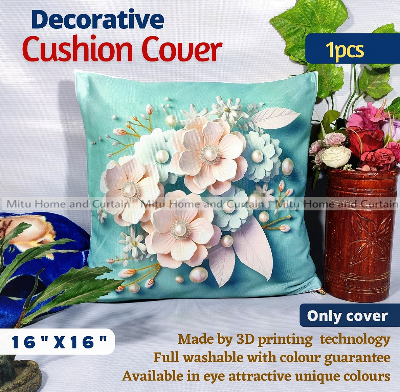Buy 3d-cushion-cover-cushion-covers-cushion-protector-degital-printe-standard-size-16-x-16-size-1pcs-blue-cream-white-red-brown at best price in Bangladesh
