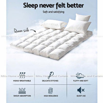Buy exclusive-deluxe-mattress-topper-mattress-47feet-tosok-white-standard-king-queen-semi-double-cotton-fabric-super-white at best price in Bangladesh