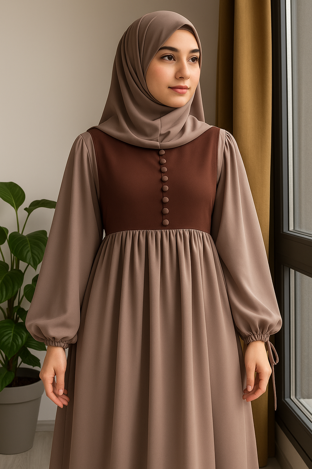 Picture of Abaya Borka (Shahajadi Gown Two) (No Hijab Only Borka) Dubai Cherry Stylish Fashion Collection Fashionable Khimar Lycra For Women 