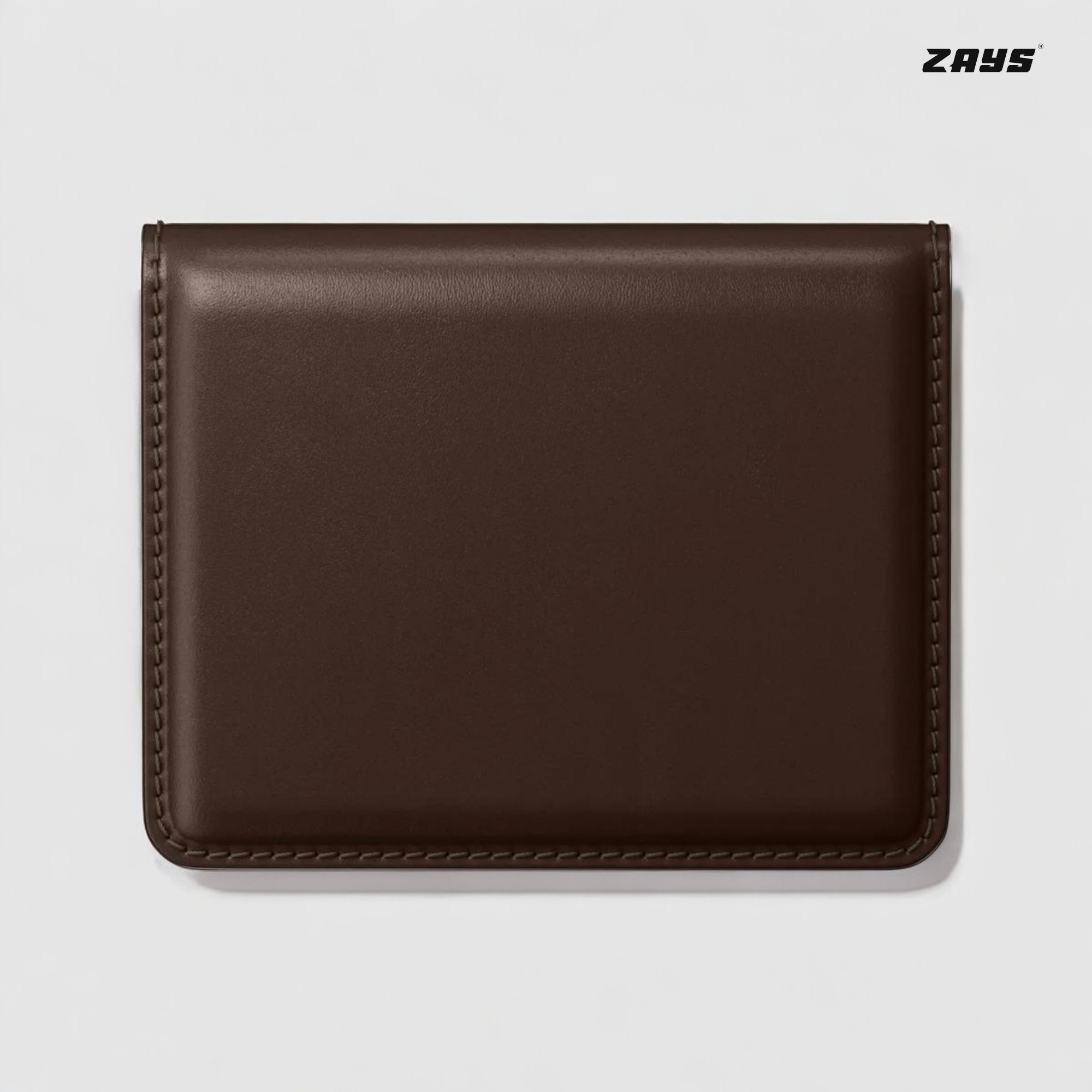 Picture of Zays Premium Leather Super Slim Card Holder Mini Wallet Handcrafted Durable Stylish Compact Wallet for Men And Women(Brown)