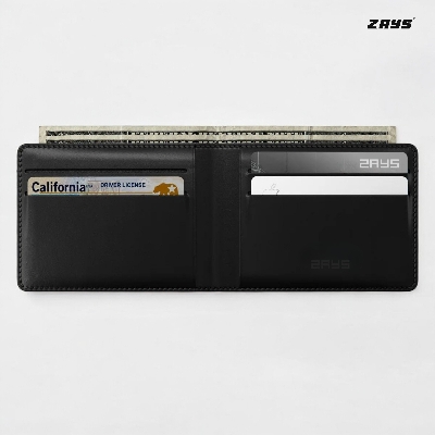 Picture of Zays Handcrafted Premium Leather Bifold Wallet – Slim, Durable & Stylish Short Wallet for Men & Women – Top-Grain Leather, Compact & Lightweight