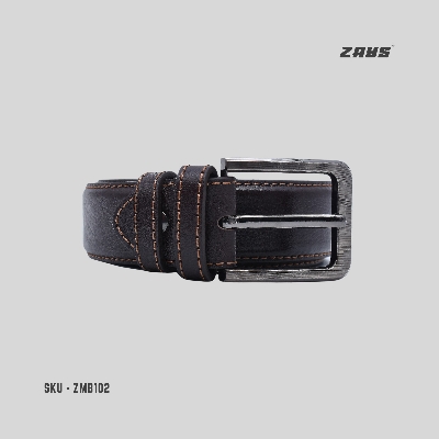 Picture of Zays Handcrafted Genuine Leather Belt for Men – Premium, Durable, Stylish & Adjustable | Best High-Quality Leather Belt for Formal and Casual Wear in Bangladesh
