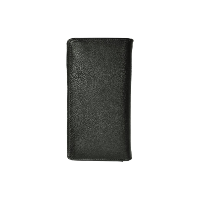 Picture of Zays Handcrafted Premium Eco-Friendly Leather Long Wallet for Mobile & Many things – Slim, Durable & Stylish Wallet for Unisex – Top-Grain Leather, Compact & Lightweight (Black)