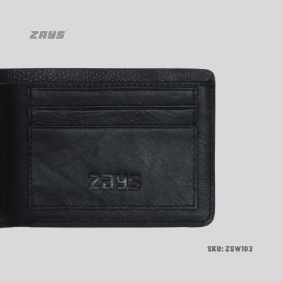 Picture of Zays Premium Handcrafted Slim Bifold Leather Short Wallet for Men & Women - Personalized Top-Grain Leather Wallet - Compact, Durable & Stylish