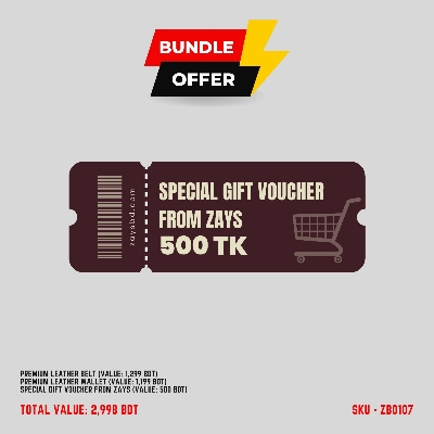 Picture of ZAYS Special Bundle: Premium Leather Belt, Wallet & Exclusive Gift Voucher | Limited Time Deal & Stock | Huge Savings on Quality Leather Accessories