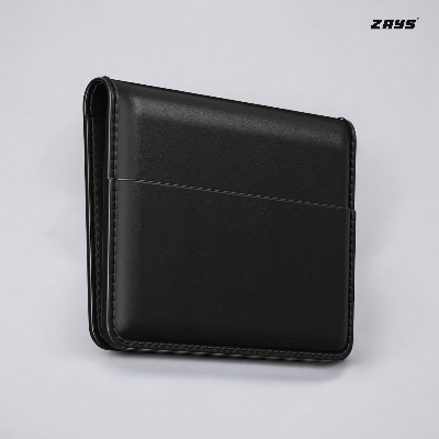 Picture of Zays Premium Leather Super Slim Card Holder Mini Wallet Handcrafted Durable Stylish Compact Wallet for Men And Women | Credit And Debit Card Holder Slim Wallet for Travel And Everyday Use (Black)