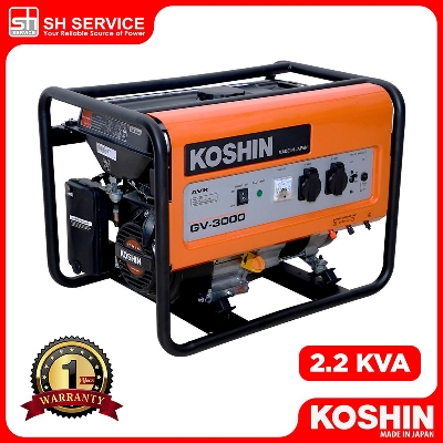 Picture of KOSHIN 2.2kVA Petrol Generator GV-3000 | Made in Japan | Mini Generator | Portable Generator