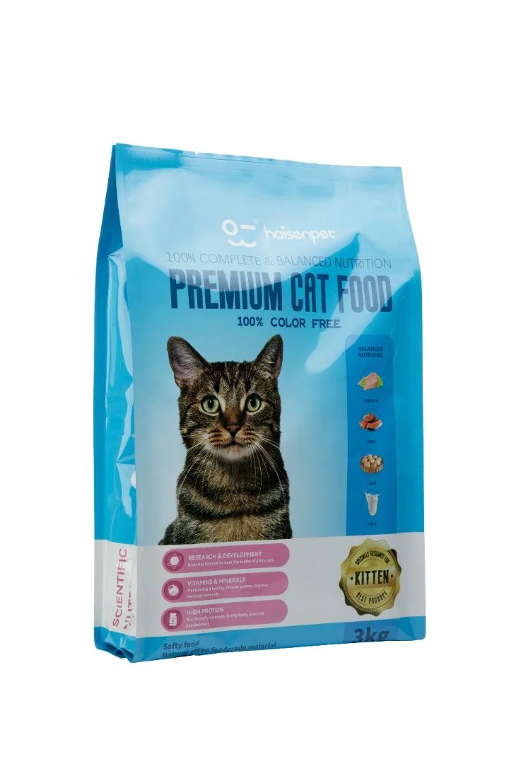 Picture of Haisenpet Premium Cat Food with Chicken, Fish, Egg And Milk 450g
