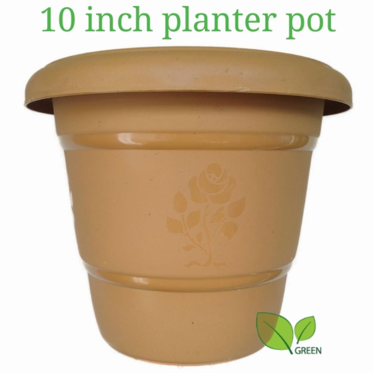 Picture of Planter pot 10 inch plastic 02 pieces