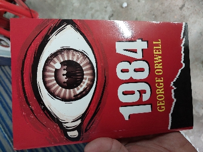 Picture of Nineteen Eighty-Four Novel by George Orwell - Yellow - Paperback