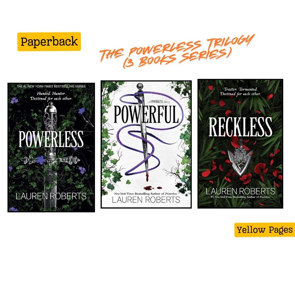 Picture of The Powerless Trilogy (3 book series) by Lauren Roberts - Yellow - Paperback