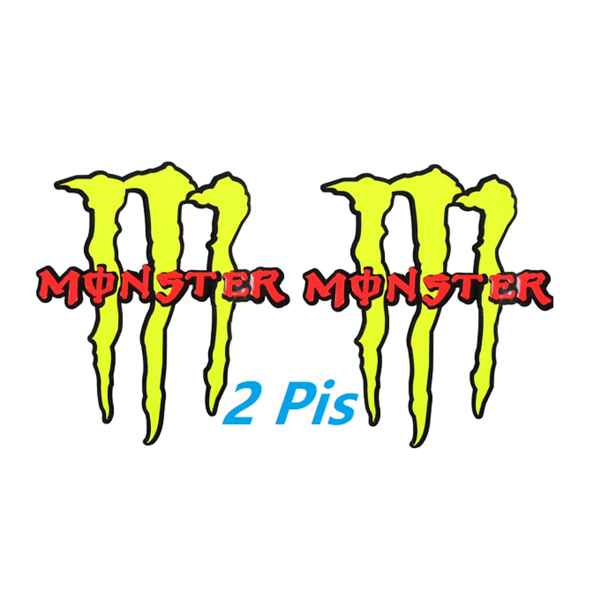 Picture of 2 Pis Monster Decoration Sticker For Motorcycle, Car, Computer