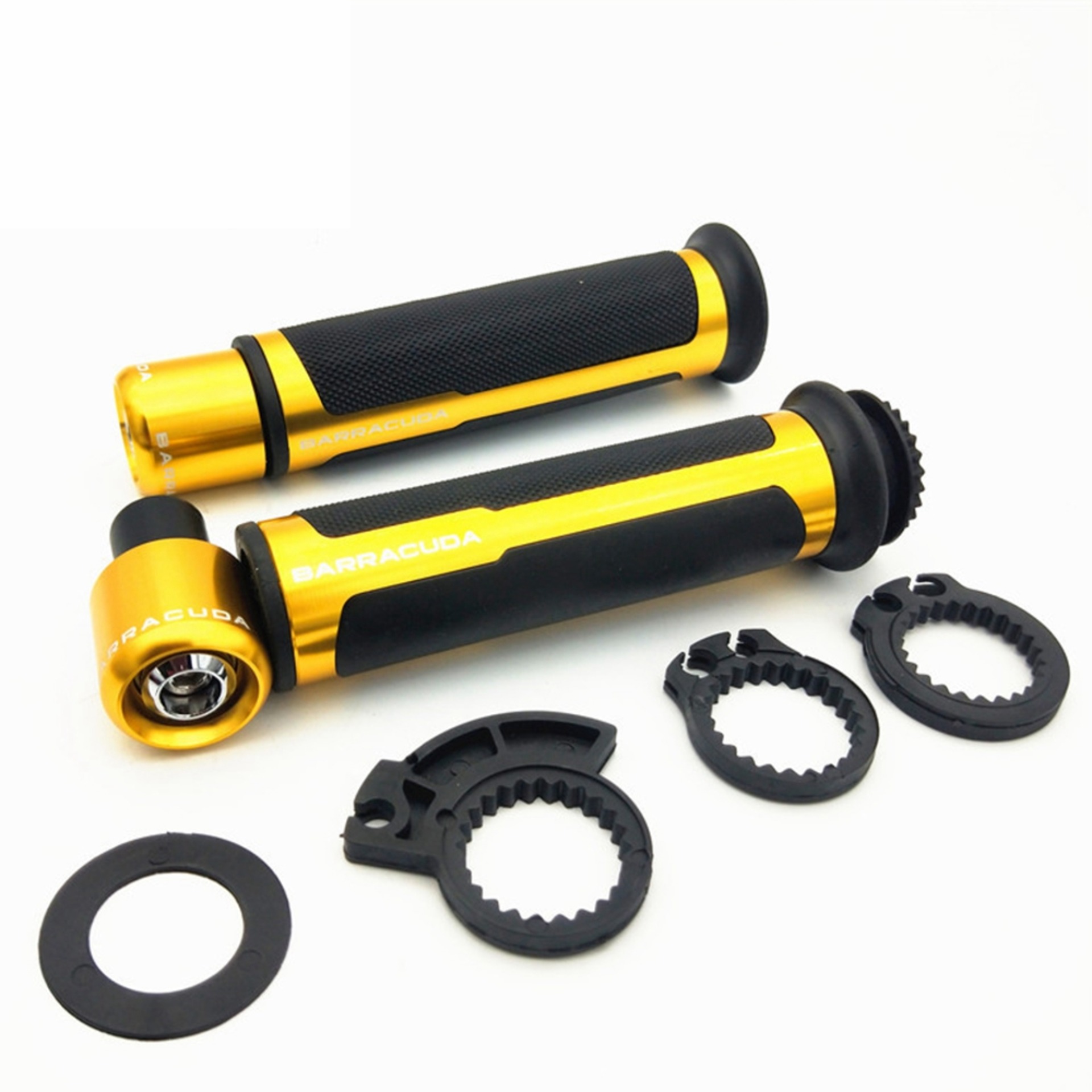 Picture of Universal Complete Handle Grips / Baracuda Italian Design Handlebar grip For Motorcycle - Golden