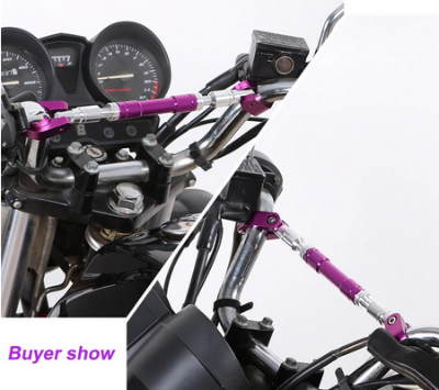 Picture of Universal Adjustable Looking Glass Stick. Balance Handlebar Crossbar For Motorcycle.or Tana (Adjutle 9.5 to10.5 Inchi)- Golden