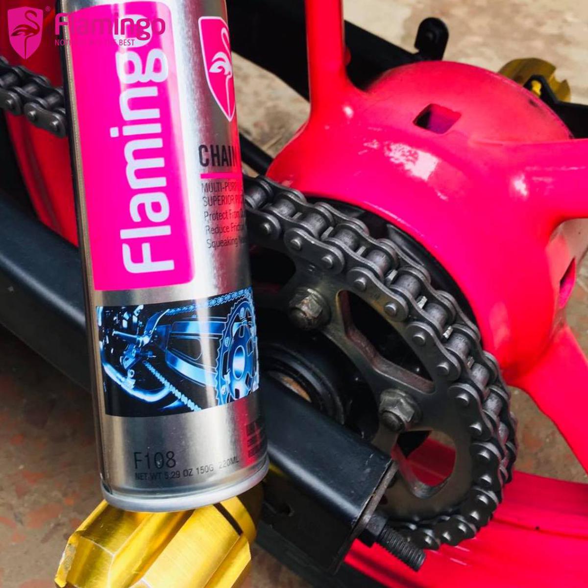 Picture of Chain lube oil for Motorcycle or Bike Flamingo  –220 ml