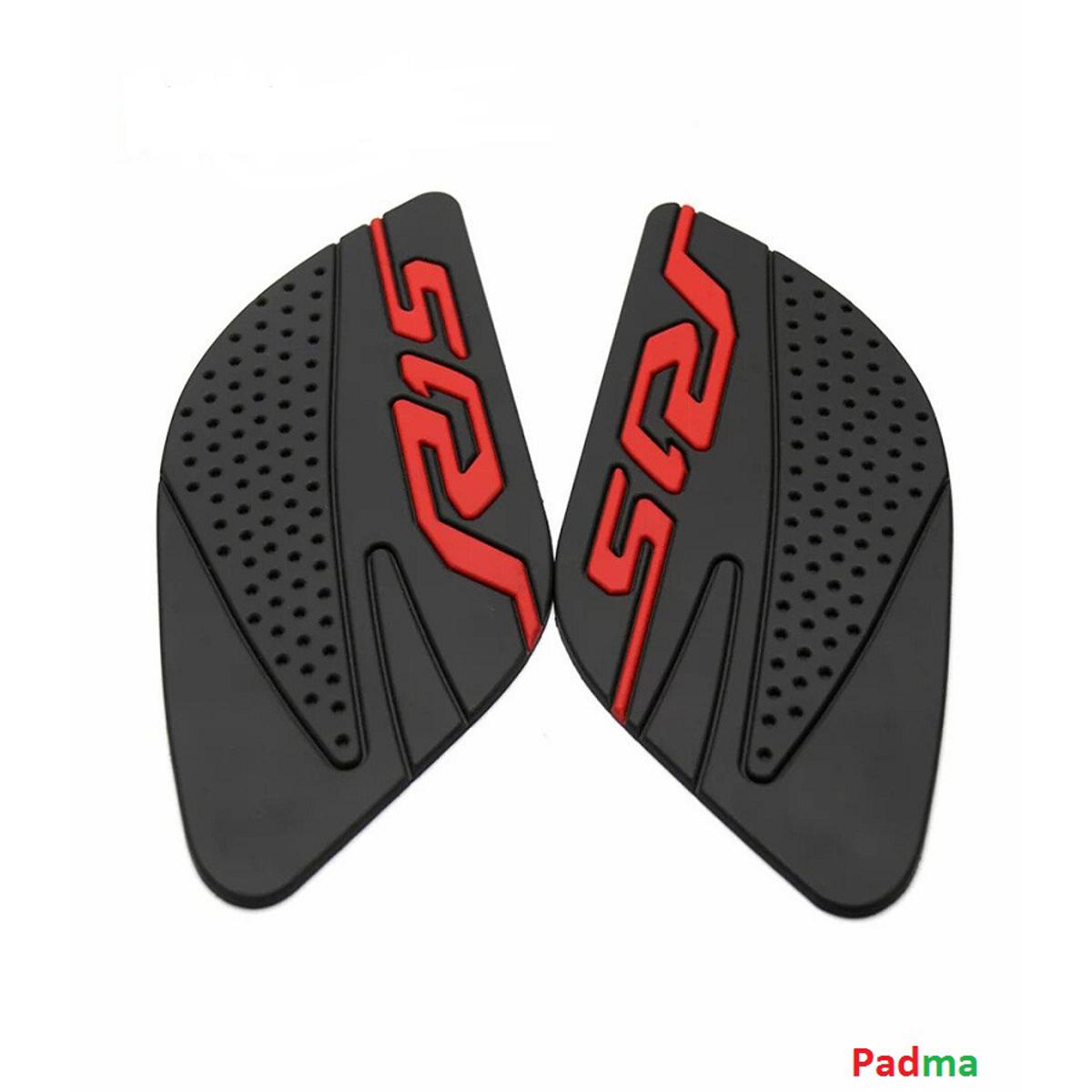Picture of Thai Pad Yamaha. Motorcycle Fuel Tank Pad Anti Slip Protector Stickers Knee Grip Side Decals For Yamaha R15 - Red In Black