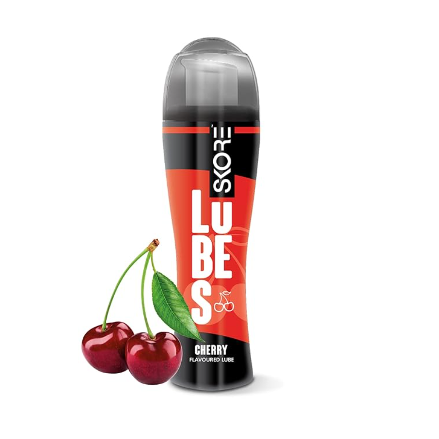 Picture of Skore Cherry Flavored Lube Water Based Lubricant Gel for Men & Women - 50ml