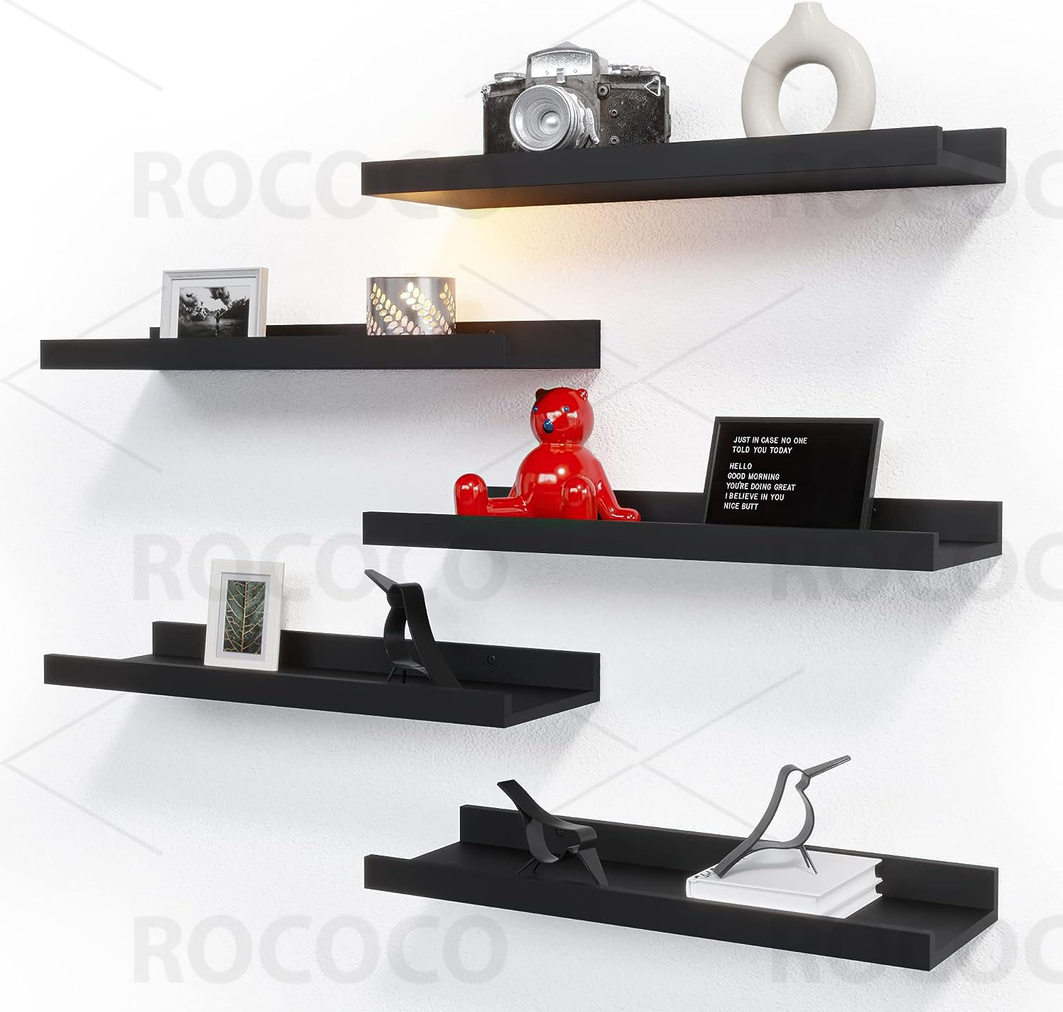 Picture of 3 Pieces Mini Wall Mount hanging Floating Shelf Home Decore Multipurpose Shelves Wall Decoration Items