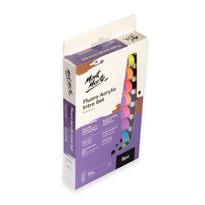 Buy Mont Marte Fluro Acrylic Intro Set 8pc*18ml at Best Prices in Bangladesh