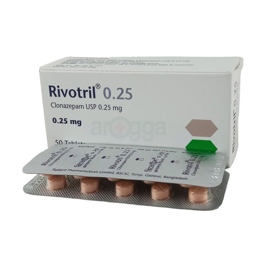 Picture of Rivotril tab 0.25 mg