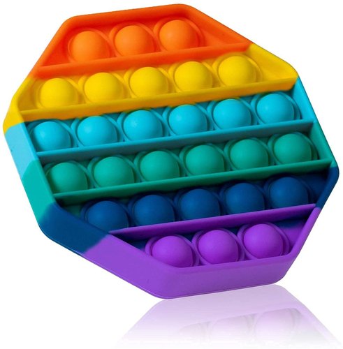 Picture of 1 X Push Pop Bubble Fidget Sensory Toy, Silicone Puzzle Game Toys Squeeze Sensory Toy for Kids - Baby Toys - baby car