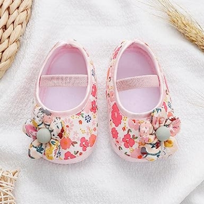 Picture of Indispensable -Baby Girls Soft Toddler Shoes Infant Walkers Shoes Colorful Flowers Princess Shoes Sandals Flat- Innovative