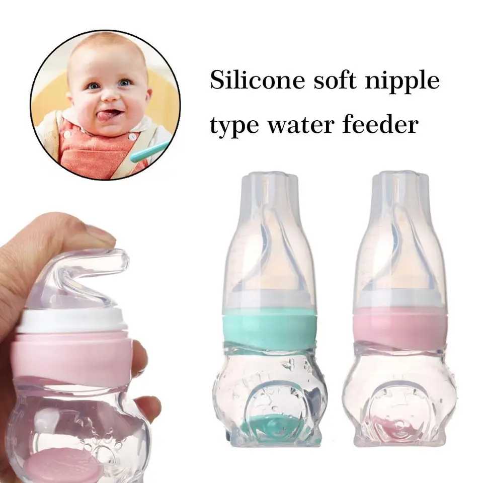 Picture of 70ml Multifunctional Squeeze Feeder 3 in 1 Silicone Medicine Water Milk Baby Feeding Bottle