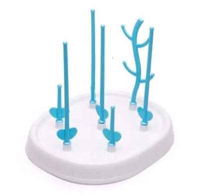 Picture of Baby Bottle Drying Rack Newborn Feeding Bottle Cleaning Dryer Drainer Storage Nipple Shelf Pacifier Milk Feeding Cup Holder