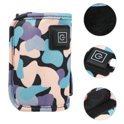 Picture of USB Milk Water Warmer Bottle Heater Travel Stroller Insulated Bag Baby Nursing Safe Kids Supplies