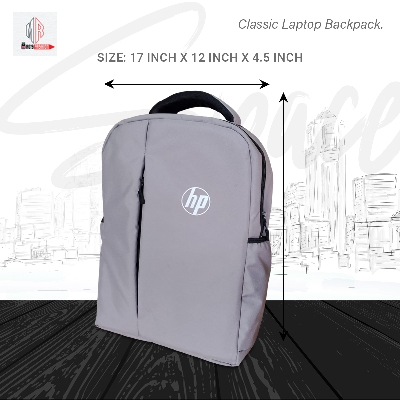 Picture of Classic Travel Backpack for Men and Women - Travel Bag - Waterproof Fabric - Laptop Bag - Rainproof - Grey