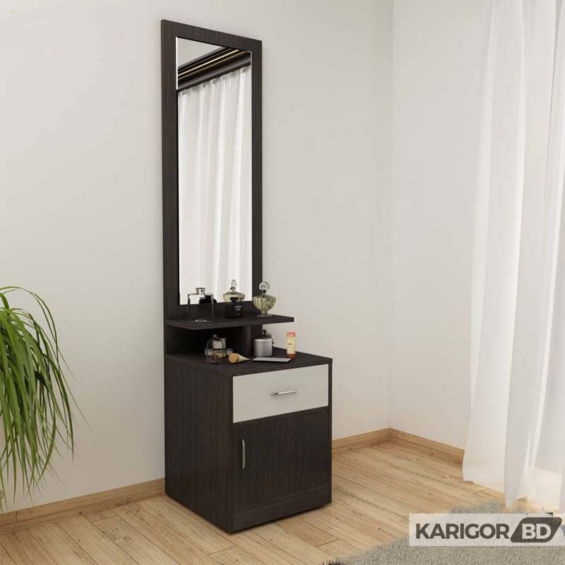 Picture of Karigor BD Daraz's Choice Dressing Table with LED Light and Multifunctional Cupboard Console Rack Chamber Shelve and Showpiece Shelf with Large Storage Capacity Drawer