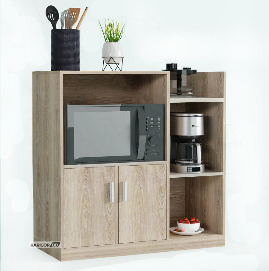 Picture of KARIGOR Nifty Nice Modern 3 Layer Showpiece Shelf Stand Book Shelf Low Budget Side Rack Bookcase Self Showcase Shelve