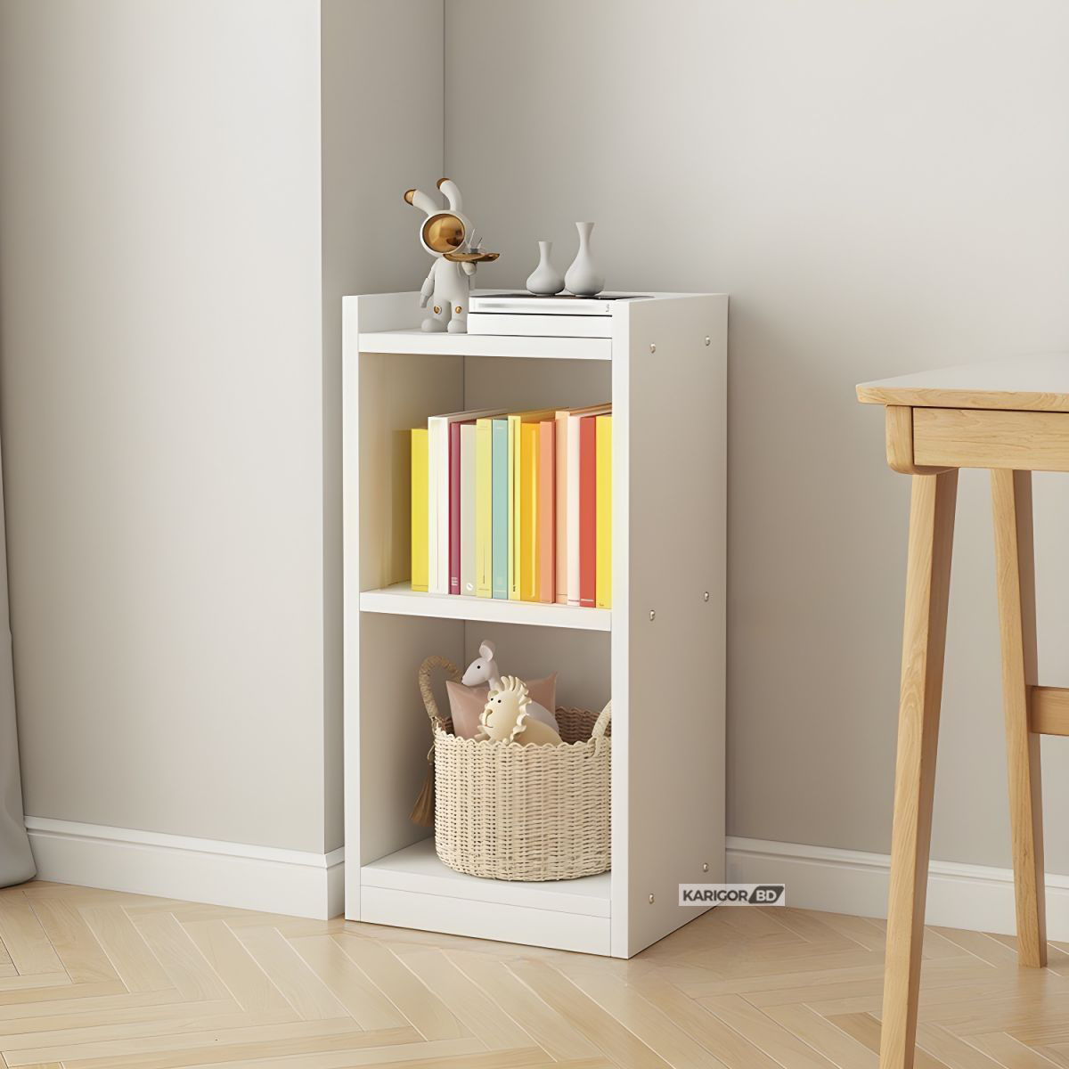 Picture of KARIGOR Vintage 5 Layer Showpiece Shelf Stand Book Shelf Low Budget Side Rack Bookcase Self Showcase Shelve