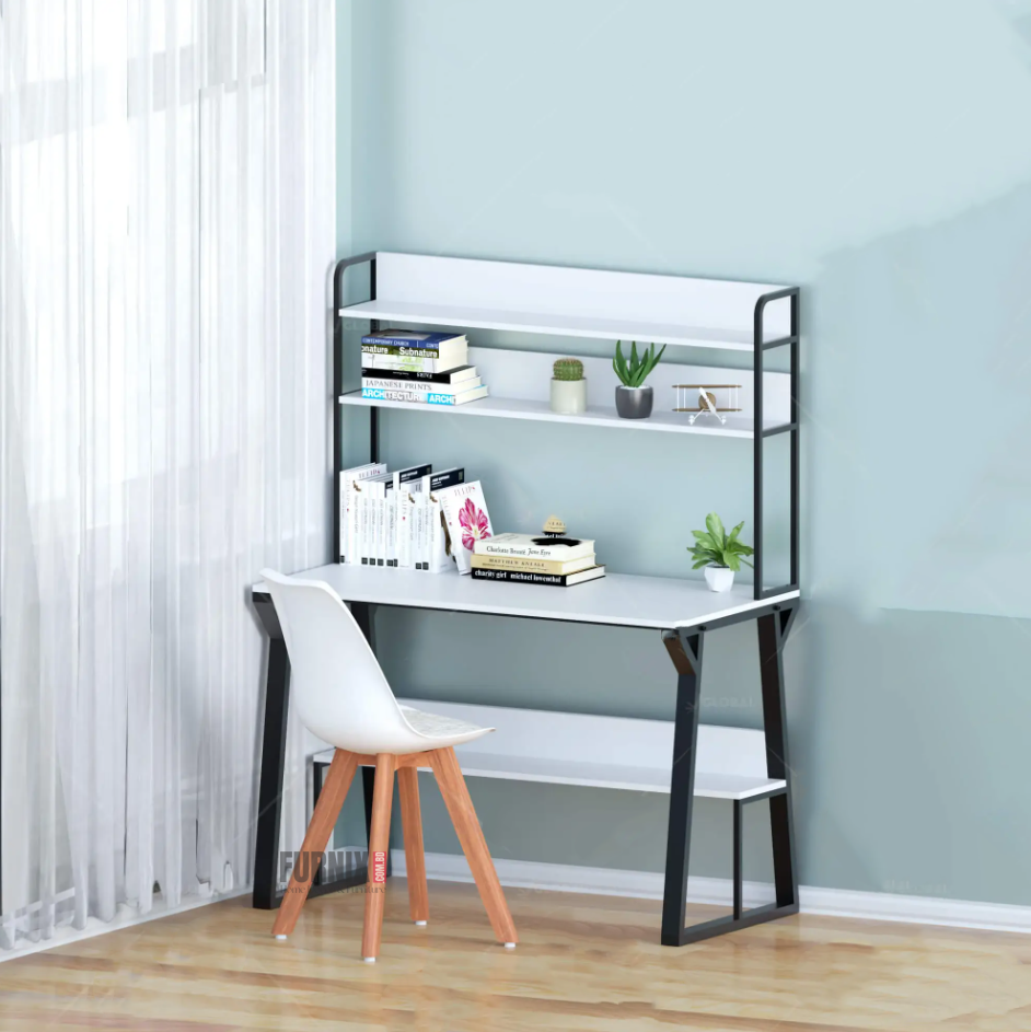 Picture of Space-Saving Computer Table with Metal Frame – Ideal for Small Spaces and Home Offices