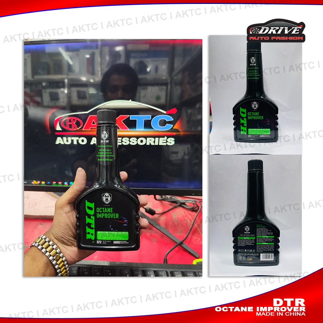DTR OCTAN BOOSTER | Octane Improver | Maximize Engine Performance and Fuel Efficiency, Improves Mileage -250ml AKTC auto accessoriesonline shop bangladeshothoba.com