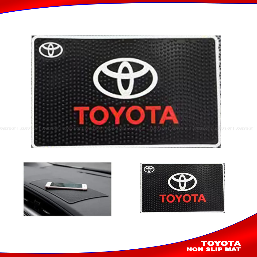 Anti slip mat for car|CAR DASHBOARD MAT| NON SLIP MAT- Black TOYOTA AKTC auto accessoriesonline shop bangladeshothoba.com