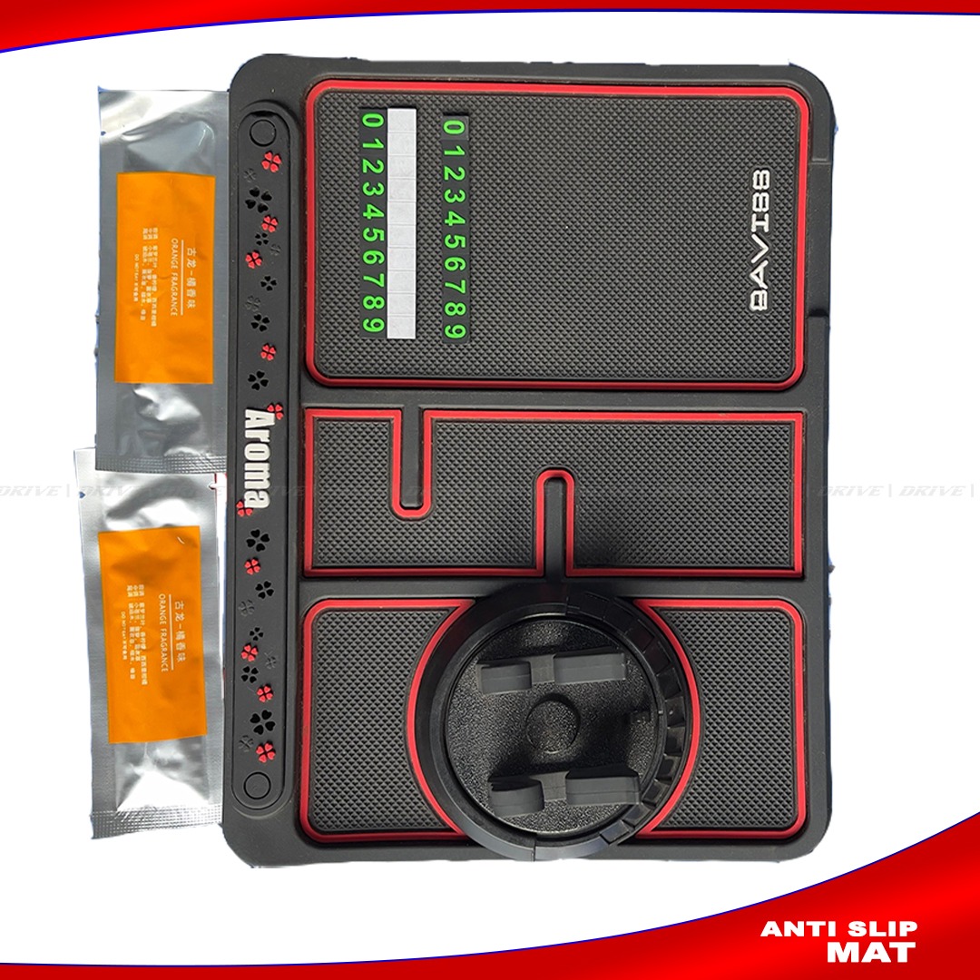 Anti slip mat for car|CAR DASHBOARD MAT| NON SLIP MAT | MOBILE HOLDER WITH NUMBER NON SLIP MAT |CAR MOBILE MAT AKTC auto accessoriesonline shop bangladeshothoba.com