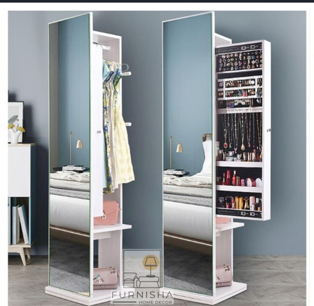 Picture of Furnisha Full View Meghnum Dressing Table (Frosty White Finish)