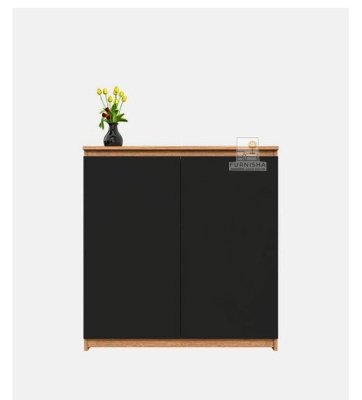 Picture of Furnisha Shoe Rack Cabinet with Cover Shoe Shelf Laminated Board (Finish Color - Antique and Walnut) - Shoe Rack