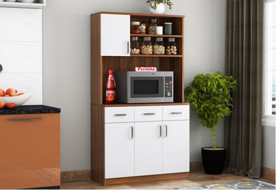 Picture of Furnisha Kitchen Cabinet / Kitchen Rack / Microwave Oven & Condiment Racks/ Kitchen Cabinet / Crockery Rack