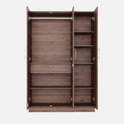Picture of Furnisha 3 Door Almira With Inner Locker Drawer & Cloth Storage Shelve