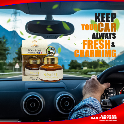 BULLSONE GRASSE WHITE MUSK CAR PERFUME | car air Fresheners, Luxury Car Perfume-Korea-110 ml AKTC auto accessoriesonline shop bangladeshothoba.com