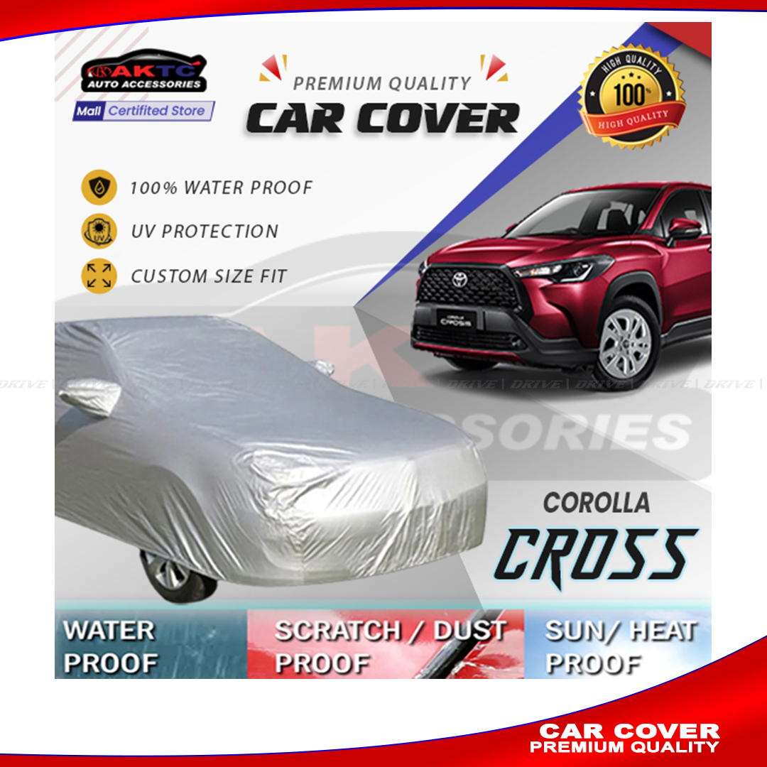 TOYOTA CROLLA CROS Waterproof Dustproof Lightweight Exterior Car Cover Car Body Cover Silver Color CAR COVER AKTC auto accessoriesonline shop bangladeshothoba.com