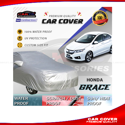 HONDA GRACE Waterproof Dustproof Lightweight Exterior Car Cover Car Body Cover Silver Color CAR COVER AKTC auto accessoriesonline shop bangladeshothoba.com