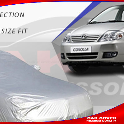 TOYOTA COROLLA 2005 Waterproof Dustproof Lightweight Exterior Car Cover Car Body Cover Silver Color CAR COVER AKTC auto accessoriesonline shop bangladeshothoba.com
