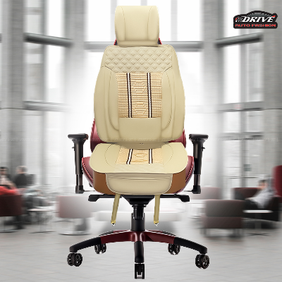 PVC Leather Car Seat Cushion |  Luxurious  Car Seat Cover | Anti Slip Universal size ,Front Car Seat cushion, Breathable ,  Car Seat Protector -1 PC AKTC auto accessoriesonline shop bangladeshothoba.com