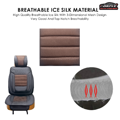 PVC Leather Car Seat Cushion |  Luxurious  Car Seat Cover | Anti Slip Universal size ,Front Car Seat cushion, Breathable ,  Car Seat Protector -1 PC AKTC auto accessoriesonline shop bangladeshothoba.com
