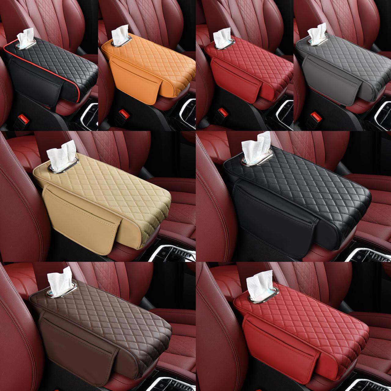 Car Armrest Cushion , Console  Box Elbow Support with Tissue Holder, Car Arm Support ,Car Console Armrest Protection Cushion Pad For Universal size with Tissue Box AKTC auto accessoriesonline shop bangladeshothoba.com