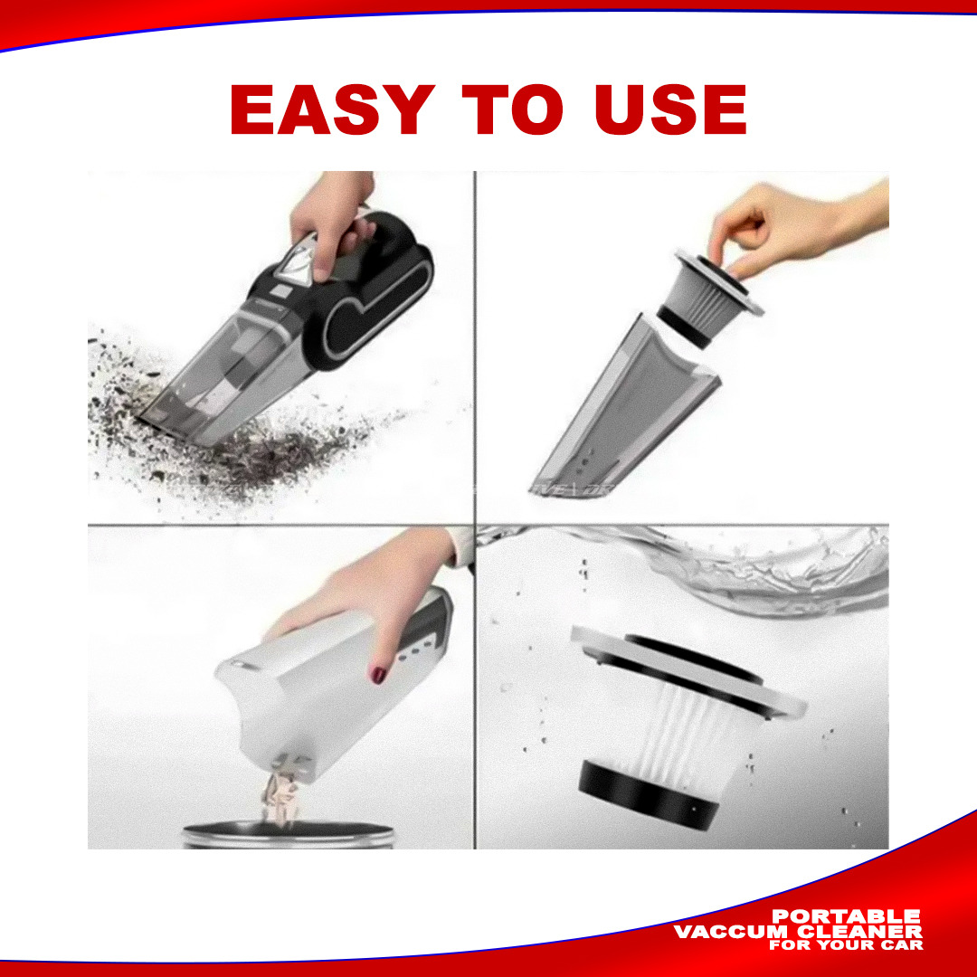 Portable Vacuum Cleaner for Car and Home Cleaning-120 w AKTC auto accessoriesonline shop bangladeshothoba.com